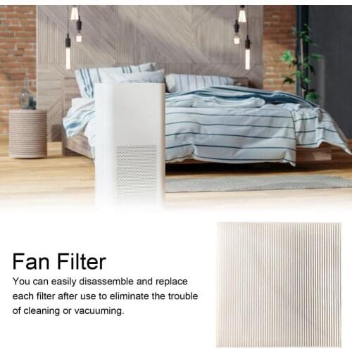 DIY Fan Filter Can Be Cut Freely Filter Element PM2.5 Removal Rate 99% Applicable Turning Page Fan Filter Air Purify Net 30x30cm