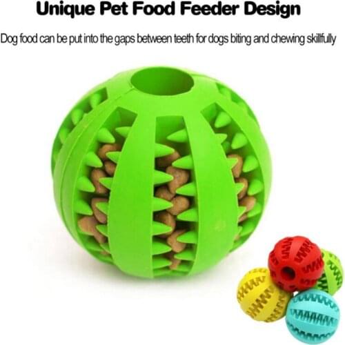 Pet Dog Toys For Dog Tooth Clean Ball Of Food Extra-tough Rubber Ball Funny Interactive Elasticity Ball Dog Chew Toy