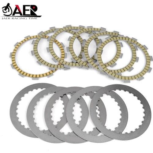JAER Clutch Friction Disc Plate Kit for Suzuki ST400V ST400 Tempter LS400F LS400U LS400P LS650 Boulevard S40 LS650 Savage
