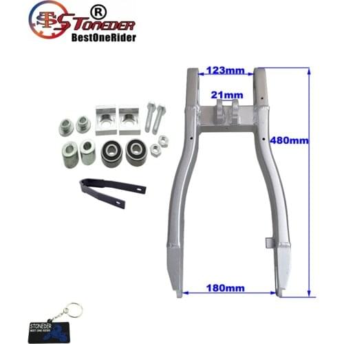 STONEDER 480mm Aluminum Rear Swingarm with Chain Slider For 125cc 140cc 150cc 160cc 190cc Pit Dirt Bike
