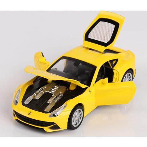 1/32 DieCast Car Model 14Cm Supercar F12 Excellent Quality Collective 4 Openable Doors W/Light Music