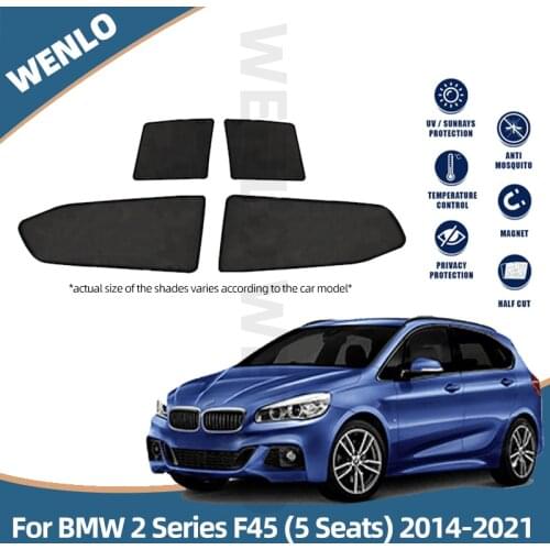 WENLO Magnetic Sun Shade For Car Window Fit For BMW 2 Series F45 5 Seats 2014-2021 Auto Curtain Cover