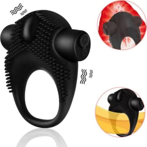 Cock Masturbators Penis Vibrating Ring Delay Ejaculation Bullet Vibrator Clitoris Massager Adult Sex Toys for Sex Products