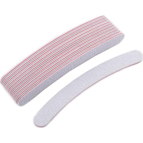 25pcs/lot Gray Nail File Sanding 100/180 Grits Nail Buffer Blocks Grinding Polishing Pedicure Manicure Nail Art Tools