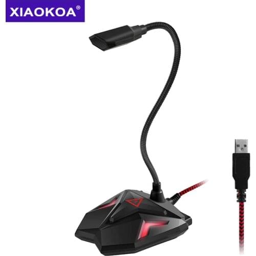 XIAOKOA USB Profession Microphone for Computer/Desktop/Laptop Plug & Play with Recording Gaming Podcasting Online mic