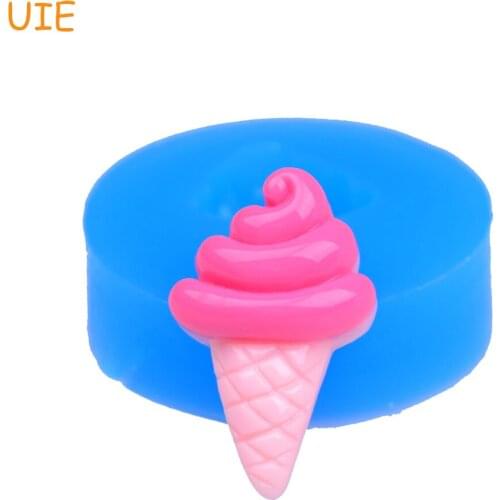 XYL123U 29mm Ice Cream Silicone Mold - Fondant, Cake Decoration, DIY Biscuit Baking, Chocolate, Resin Polymer Clay, Food Safe