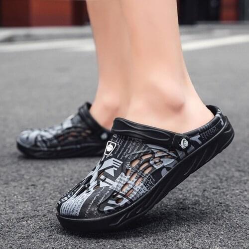 Slides for Men Fashion Outdoor Leisur Clear and Refreshing Street Casual Wind Stylish Man Outdoor Leisure