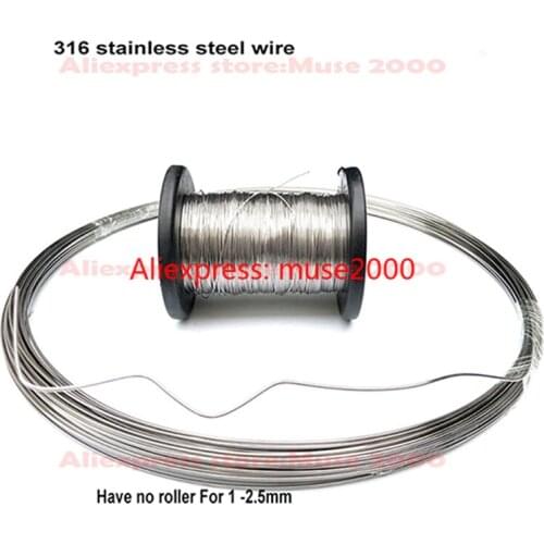 Medium hardness 0.1 0.25 0.3 0.4 0.5 0.6 0.8 1 1.2 1.5 2 2.5 mm steel single line wire rope 316 stainless steel