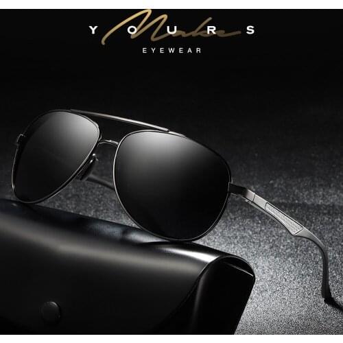 High-end Pilot Oval Driver Sun Glasses Polarized Mirror Sunglasses Custom Made Myopia Minus Prescription Lens -1 to -6