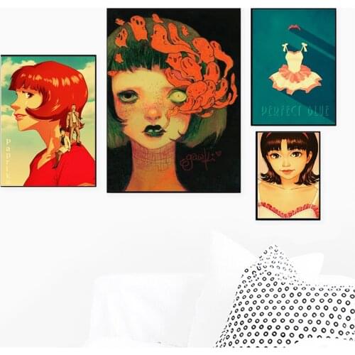 Japanese Pop Animation Retro Poster Canvas Painting Wall Art Nordic Posters and Prints Wall Pictures for Living Room Decoration
