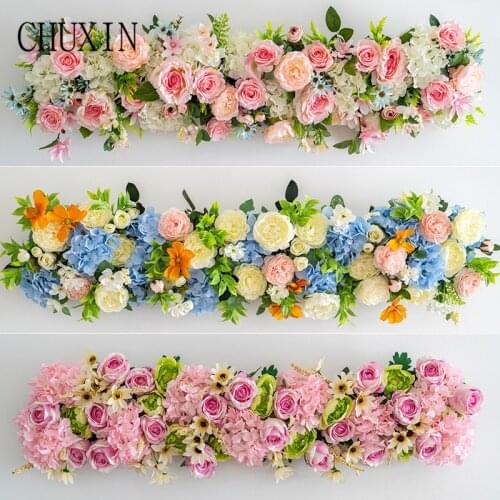 1M wedding props decoration Artificial flower rose flower row home holiday celebration wedding arch decoration fake flower