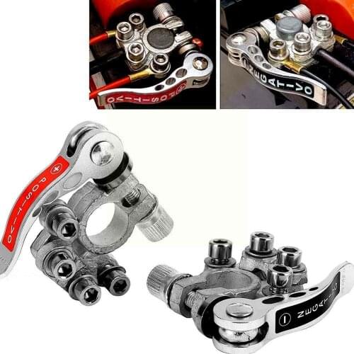 1 Pair Toolless Quick Disconnect Battery Main Cable Post Truck Shut-Off Connectors Terminal For Car N4M4