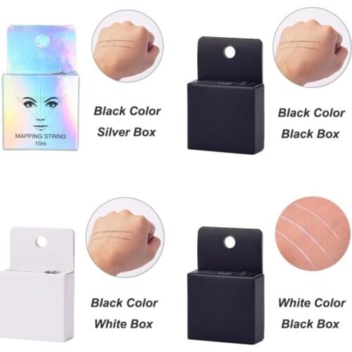 10Pcs/lot Eyebrow Mapping String Pre-ink Dyeing Liners Thread Permanent Positioning Eyebrow Measuring Tool Microblading Supply