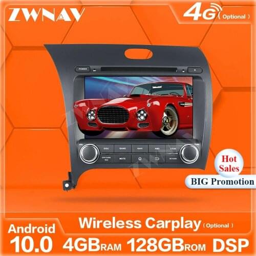 128G Carplay Android 10 Screen Player For Kia K3 2012 2013 2014 2015 2016 2017 2018 GPS Auto Audio Radio Music Stereo Head Unit