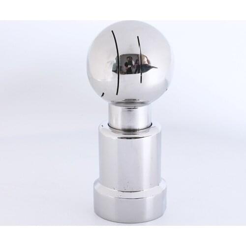 3/8'' 1/2'' 3/4'' 1'' BSP Female Thread 304 Stainless Steel Sanitary CIP Tank Cleaning Ball Rotating Spray Tank Ball Rotating