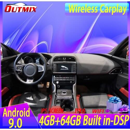 Android 9.0 4G 64G 10.25'' car radio dvd navigation player For Jaguar XE XEL XF XFL F-TYPE XJ 2016-2019 multimedia player