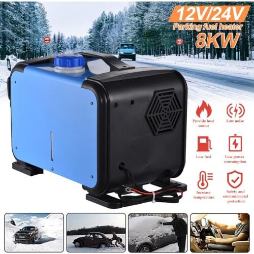 Car Diesel Heater 8KW 12V/24V Wireless Remote Control Parking Fuel Heater Fuel Air Heater Heater For Cars, Trucks, RVs, Boats