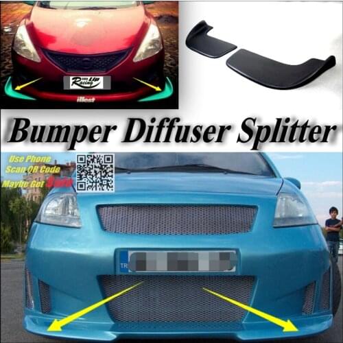 Car Splitter Diffuser Bumper Canard Lip For Citroen C3 / C3 Picasso Tuning Body Kit / Deflector Car Refit Flap Chin Body Reduce