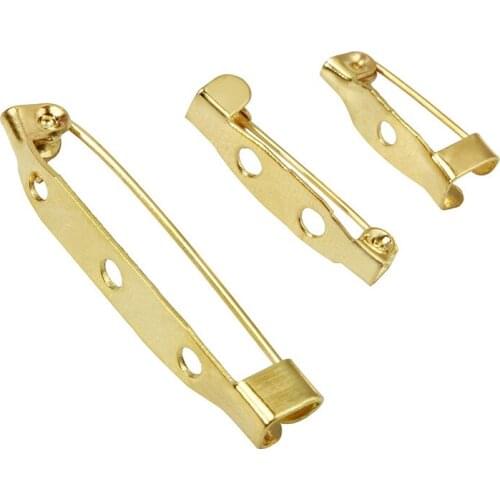 15/20/25/30/35/40MM Brooch Pins DIY Safety Lock Brooches Bag Craft Jewelry Simple DIY Brooch Jewelry Accessory Parts Pincushions