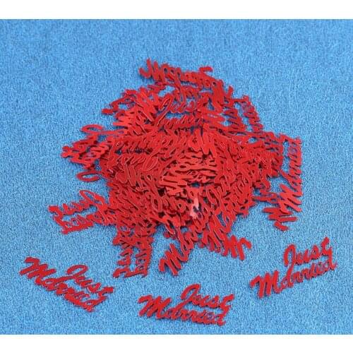 75g 1900pcs Letter "Just Married" Beads For Wedding Bridal Party Holiday Throwing Confetti Table Decoration Scatter Sprinkles