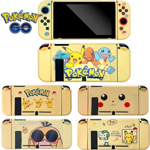 Pokemon Pikachu NintendoSwitch Case Limited Dockable Protective Shell Detachable Spilt Cover for Nintendo Switch Console Joycon
