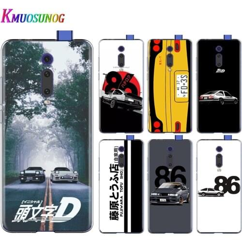 Initial D AE86 For Xiaomi Redmi 9I 9T 9A 9C 9 Prime 8A 8 7A 7 6A 6 5 5A 4X PRO Plus Transparent Soft Phone Case