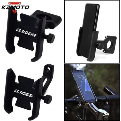 For BMW G310GS G310R G310 GS g310r With LOGO Motorcycle CNC Aluminum Handlebar Mobile Phone Holder GPS Stand Bracket Accessories