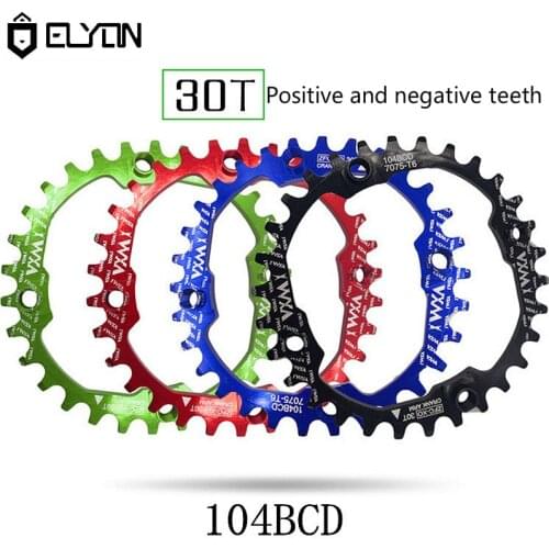 ELYON MTB Cranks Bicycle Chain Wheel 104 BCD 30T Mountain Bike Chainring Chainwheel Aluminum Alloy Crankset Tooth Plate Parts