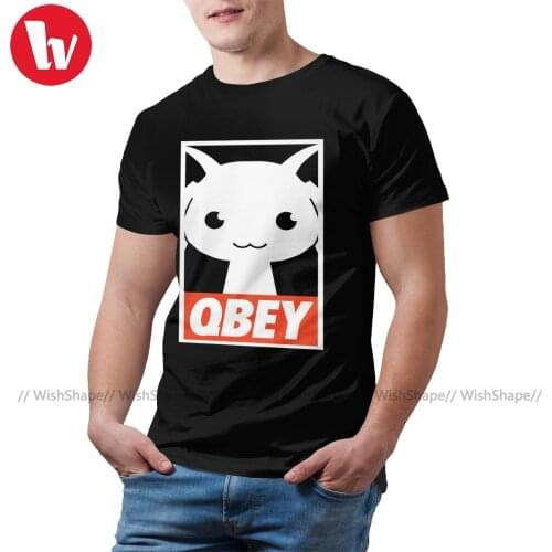 Madoka Magica T Shirt Qbey T-Shirt 100 Percent Cotton Print Tee Shirt Short Sleeves Man Summer Funny Tshirt