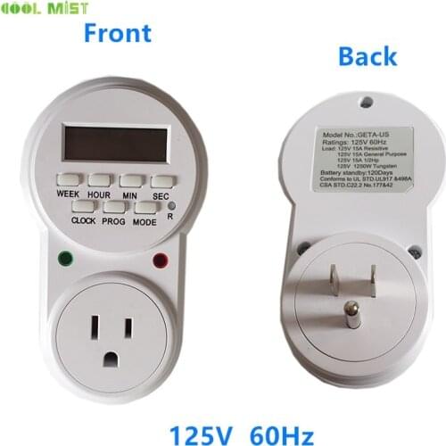 H170 Factory direct intelligent timer socket energy-saving programmer with 20 group programs to set time for mist cooling system