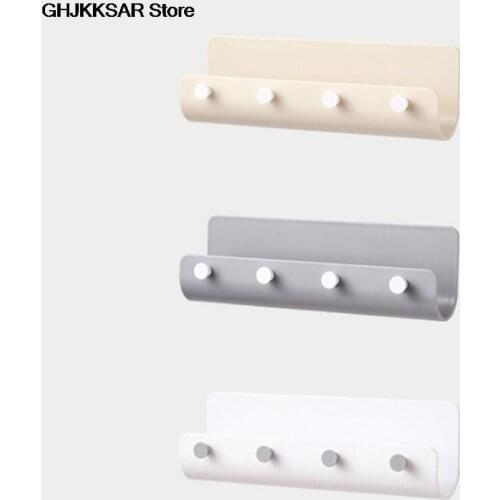 Wall Hook Creative Kitchen Bathroom Hanger Hook Home Organizer Accessory For The Modern Home Adhesize Hooks Key Holder 1PC