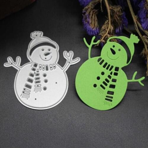 SCD236 Snowman Metal Cutting Dies For Scrapbooking Stencils DIY Album Cards Decoration Embossing Folder Die Cutter Tools Mold