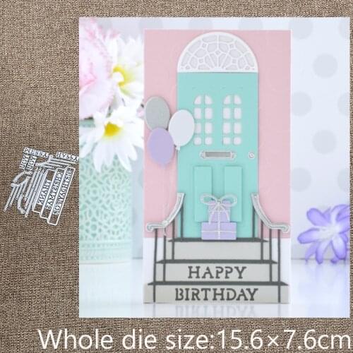 New Design Craft Metal stencil mold Cutting Dies House Sentiment Steps Comb scrapbook die cuts Album Paper Card Craft Embossing