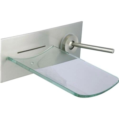 Retail - Luxury Brass Glass Basin Faucet, Wall Mounted Glass Tap, Hot & Cold Glass Mixer, Free Shipping X8322B1