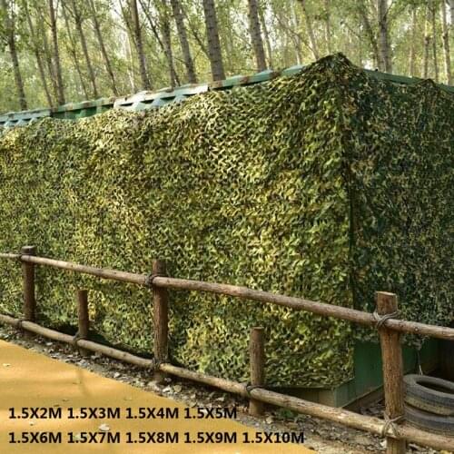 Four seasons150D polyester Sun Shelter Hunting Camping Double layers Camouflage Net For Military Car Shade Cover Shelter Tent