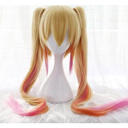 Miss Kobayashis Dragon Maid Cosplay Wig Tohru Costume Play Woman Adult Wigs Halloween Anime Game Hair+hairnet