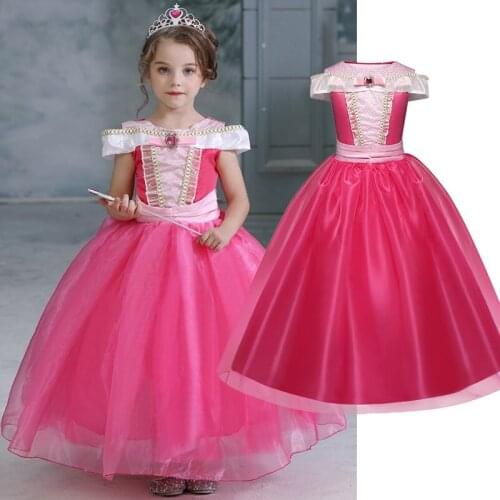 Girls Dress Cosplay Costume Kids Princess Dress For Halloween Cosplay Party Clothing Children Robe Disfraz