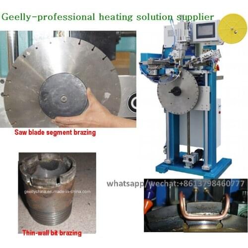 Pneumatic High Frequency induction Brazing Welding frame for Thin Wall Drill brazing