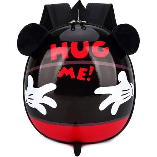 Disney new childrens school bag kindergarten boy baby eggshell backpack cartoon Mickey mouse cute little girl backpack