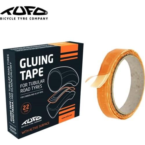 TUFO Gluing Tape Double-sided Tubular Gluing Tape for 700C Road Bike Tubular Tyres Carbon or Aluminium Alloy Rim