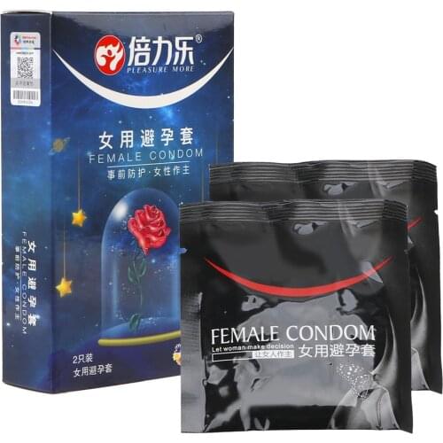 OLO 2 Pcs/Box Condoms For Women Female Condom For Sex Intimate Products Contraceptives Penis Sleeve Cock Sleeves Ultra-thin