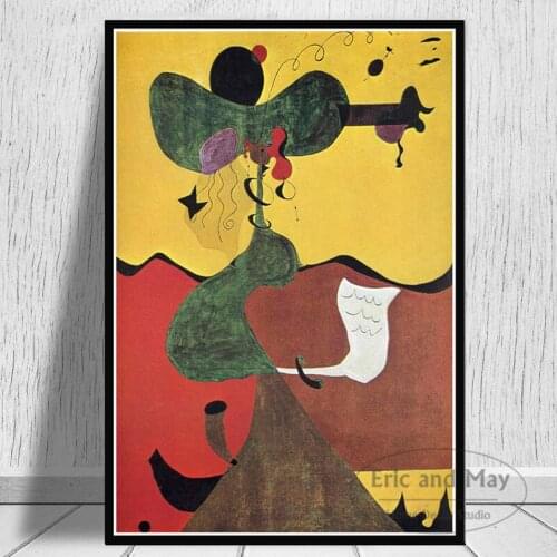 Joan Miro Modern Art Paintings Abstract Picture Retro Poster And Prints Wall Canvas Pictures For Living Room Home Decor