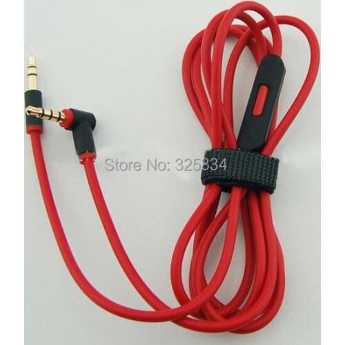 V2 Newest 3.5mm Extension AUX Audio Cable Replacement Cables for Headphones with Control Talk 10pcs