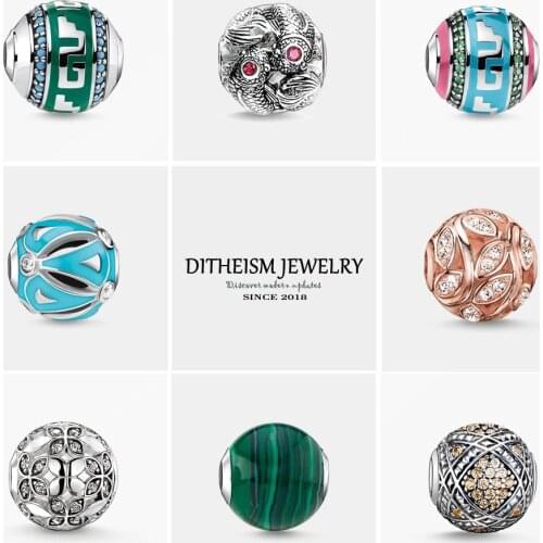 Beads Blue Ornament,2018 New Fashion Silver Jewelry Trendy Ethnic Gift For Women Girl Fit Bracelets Necklace Choker