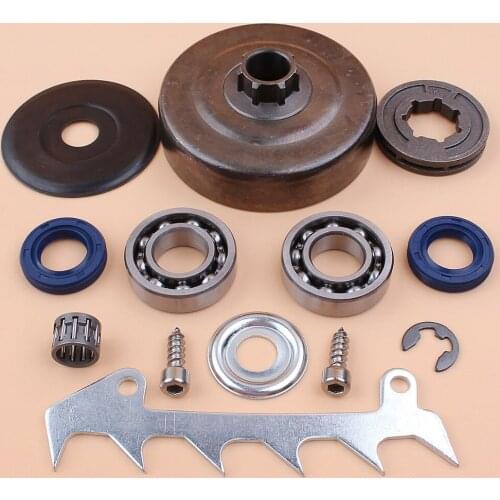 Clutch Drum Sprocket Rim Bearing Seals Felling Dog Set fit STIHL 017 018 MS170 MS180 MS 180 170 Gas Chainsaw Replacement Parts