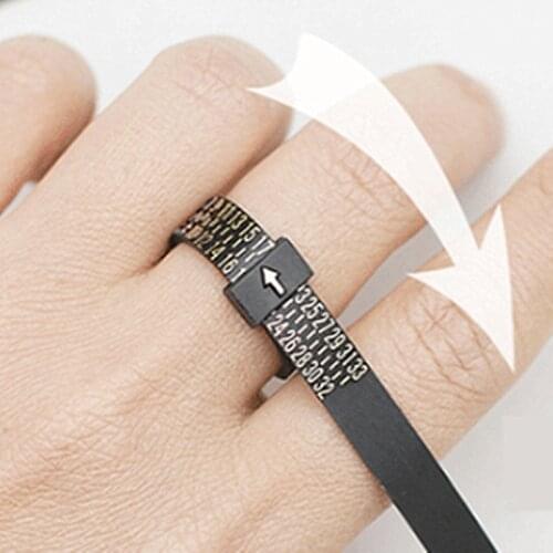 1Pc Ring Sizer UK/US/EU/JP Wedding Official Finger Measure Gauge Men and Womens Sizes Jewelry Accessory Measure