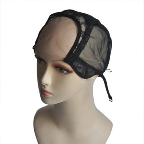4*4 With Lace Net Wig Cap for Making Wigs with Adjustable Strap Weaving Cap Glueless Wig Caps Good Quality Size M