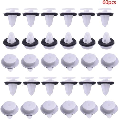 60pcs 0119887678 A0119887678 011 988 76 78 Car Door Panel Trim Fastener Clips Fit For Mercedes Benz R129 W202 W203 W211 Plastic