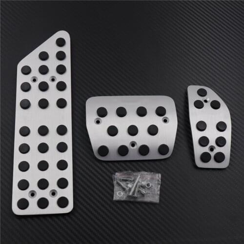 TTCR-II Car Accessory Aluminium alloy For Renault Kadjar AT Accelerator Brake Footrest Pedal Pads Plates Pedals Pad stickers