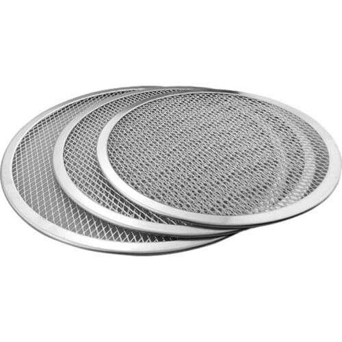 5 Sizes Non-stick Pizza Mold Accessories Aluminum Pizza Screen Baking Tray Metal Net Pizza Pan Bakeware Kitchen Tools